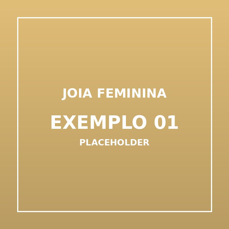 Joia Feminina Exemplo 01 (imagem de exemplo)