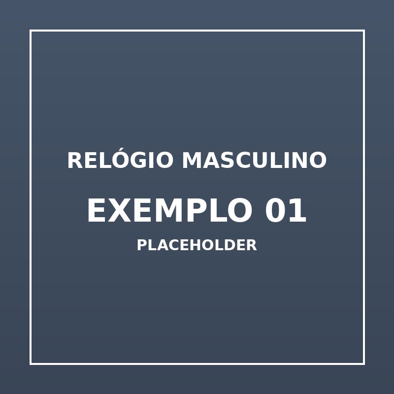 Relógio Masculino Exemplo 01 (imagem de exemplo)
